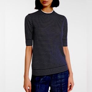 NWT Loro Piana Fontvieille Cashmere/Silk Thin Striped Sweater 42EU/6US $1050.00